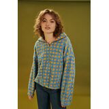 24COLOURS HALF ZIP SWEATER - Light Blue
