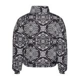 KARL KANI RETRO PAISLEY PUFFER Γυναικείο Μπουφάν Διπλής Όψης - Καφέ/Μαύρο