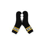 WE RIDE LOCAL STATEMENT SOCKS - Black/White/Yellow