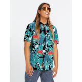VOLCOM LEAF PIT FLORAL SHIRT - Black
