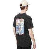 PICTURE TSUNAMI TEE - Black Washed