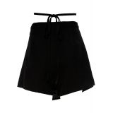 KARL KANI SMALL SIGNATURE LACED SKORT - Μαύρο