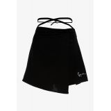 KARL KANI SMALL SIGNATURE LACED SKORT - Μαύρο