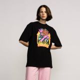 SANTA CRUZ DELFINNO DEVIL FRONT OVERSIZED TEE - Black