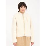 VOLCOM WUZER FUZZAR SHERPA Γυναικεία Ζακέτα - Εκρού