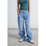 24COLOURS DENIM BAGGY Γυναικείο Παντελόνι - Μπλε