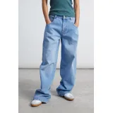 24COLOURS DENIM BAGGY Γυναικείο Παντελόνι - Μπλε