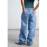 24COLOURS DENIM BAGGY Γυναικείο Παντελόνι - Μπλε