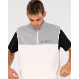 RUSTY TASTY ICE POLAR FLEECE VEST - Oyster Grey/Ecru