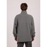 RUSTY WILD WEST 1/4 ZIP FLEECE - Charcoal