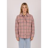 RUSTY DANA PLAID OVER SHIRT Γυναικείο Πουκάμισο - Μωβ