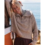 BILLABONG LOST HEAVEN HALF ZIP Γυναικείο Πουλόβερ - Χακί