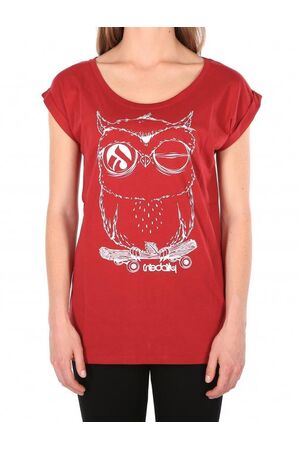 IRIEDAILY  Skateowl 2 Tee - carmine red