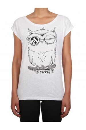 IRIEDAILY  Skateowl 2 Tee - white mel.