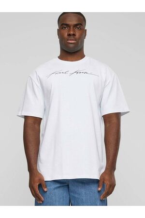 KARL KANI AUTOGRAPH HEAVY JERSEY BOXY TEE - White