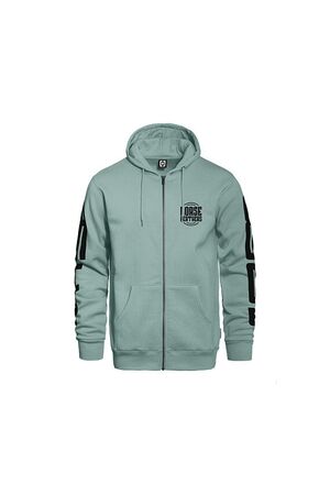 HORSEFEATHERS TYPO ZIP HOODIE - Blue Haze