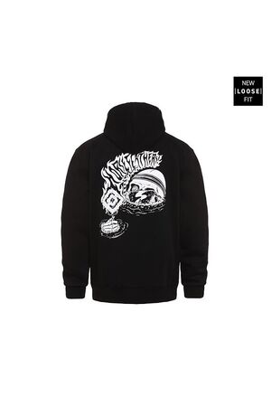 HORSEFEATHERS ACID BATH HOODIE - Black