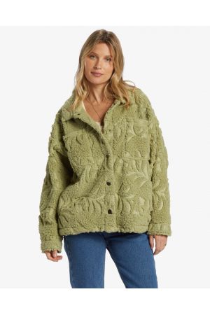 BILLABONG SUNDOWN SHERPA JACKET - Avocado