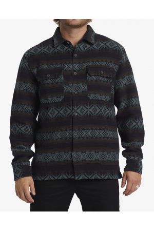 BILLABONG OFFSHORE JACQUARD FLANNEL SHIRT - Black