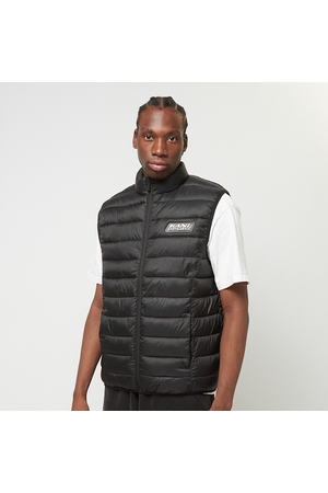 KARL KANI SPORT PATCH LIGHT PUFFER VEST - Black