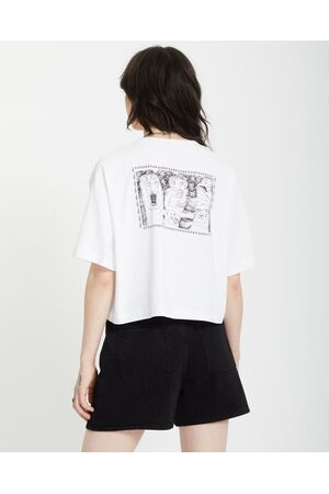 VOLCOM DRUMSTONE Γυναικείο Κοντομάνικο - Λευκό