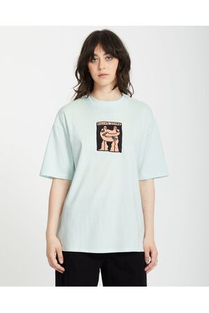 VOLCOM DOWNTOWN Γυναικείο Κοντομάνικο - Τιρκουάζ