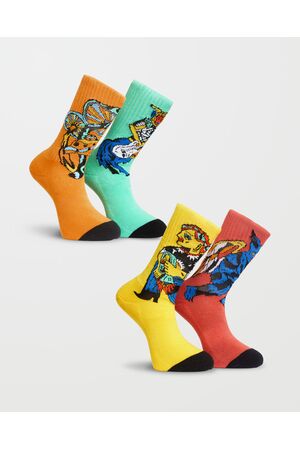 VOLCOM BOB MOLLEMA Κάλτσες (4 PACK) - Πολύχρωμο