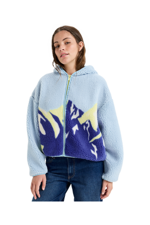ROXY CHLOE KIM PRINT POLAR FLEECE - Ice Water