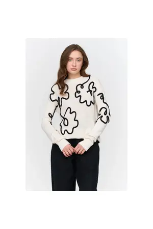 24COLOURS Γυναικείο Πουλόβερ - Λευκό