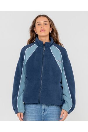 RUSTY TWO TIDES ZIP THROUGH SHERPA Γυναικείο Φλις - Μπλε