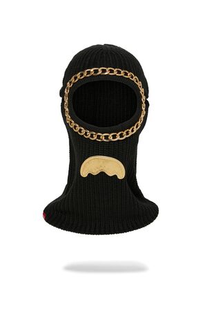 SPRAYGROUND GOLDEN LIFE SKI MASK - Μαύρο