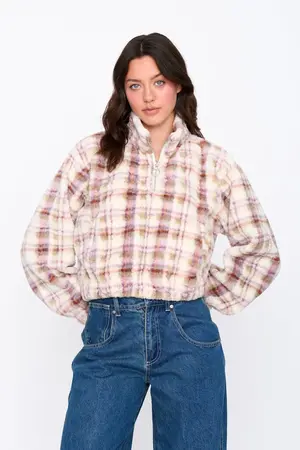 24COLOURS CHECKERED Γυναικείο Φλις - Καρό