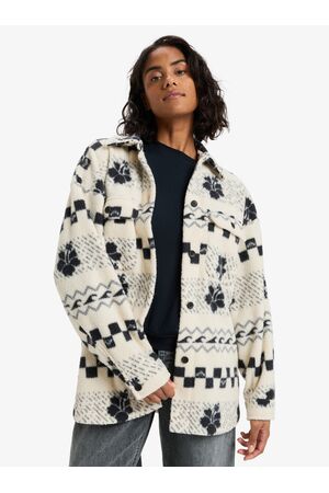 ROXY MORNING CRUSH Γυναικείο Φλις Πουκάμισο - Εκρού