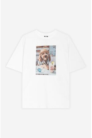 KAOTIKO CROPPED PWS & RELAX Ανδρικό Κοντομάνικο - Λευκό