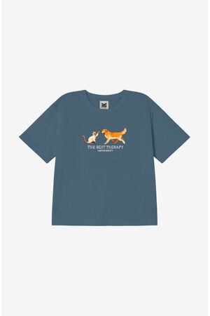 KAOTIKO THE BEST THERAPY Γυναικείο Κοντομάνικο - Μπλε Navy