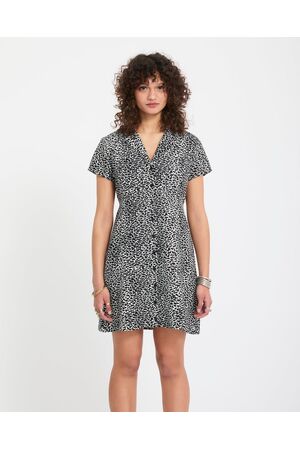 VOLCOM RAWLY Φόρεμα - Μαύρο/Λευκό