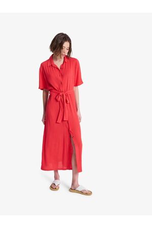 ROXY ISLAND ESCAPE SOLID Γυναικείο Φόρεμα - Κόκκινο