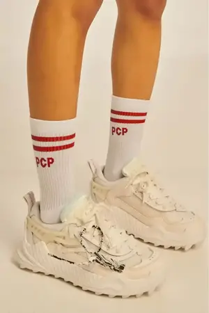PCP SOCKS STRIPES - Κόκκινο