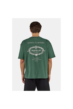 PEGADOR REINE OVERSIZED TEE - Washed Solid Green