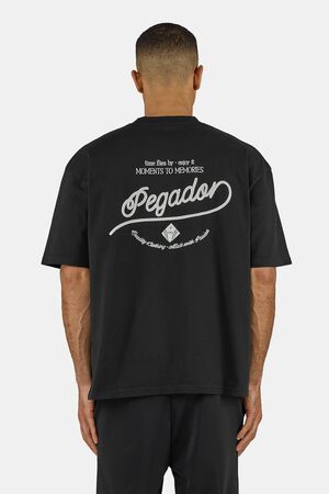 PEGADOR BELMONTE OVERSIZED Ανδρικό Κοντομάνικο - Washed Μαύρο