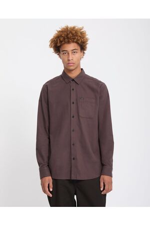 VOLCOM CADEN SOLID Ανδρικό Πουκάμισο - Καφέ