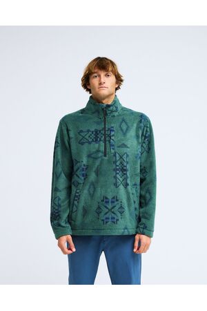 BILLABONG BUNDARY MOCK NECK Ανδρικό Φλις - Πράσινο