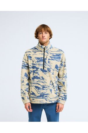 BILLABONG BUNDARY MOCK NECK Ανδρικό Φλις - Μπεζ
