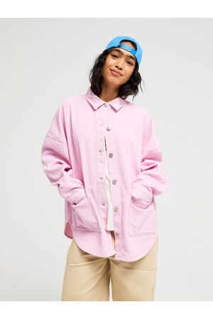 ROXY KICKED BACK WASHED Γυναικείο Κοτλέ Πουκάμισο - Ροζ