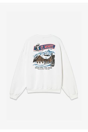 KAOTIKO CREW OVERSIZE LUXURY VACATION Ανδρικό Φούτερ - Λευκό