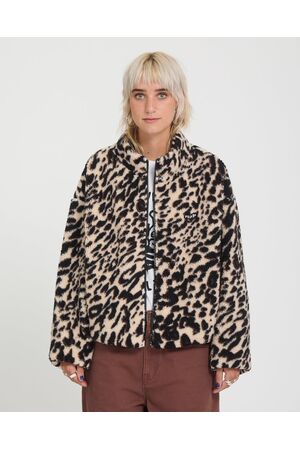 VOLCOM WYLDING OUT SHERPA Γυναικεία Ζακέτα- Λεοπάρ
