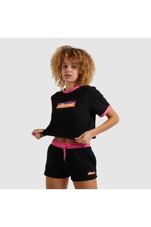 Ellesse Filide Crop Top Κοντομάνικο - Μαύρο