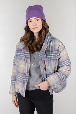 24COLOURS Jacket - Grey Checked