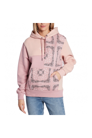 KARL KANI - SIGNATURE PAISLEY LOGO HOODIE - LIGHT PINK