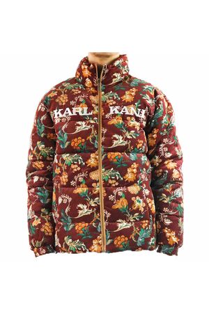 KARL KANI- RETRO REVERSIBLE FLOWER PUFFER JACKET - MULTICOLOUR